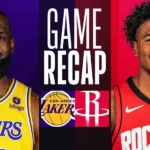 Lakers vs houston rockets match player stats