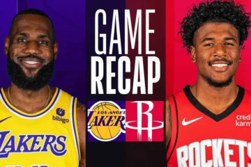 Lakers vs houston rockets match player stats